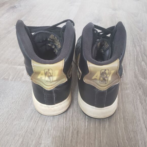 Nike NBA Air Force 1 '07 LV8 Sport High Metallic Gold Shoes Sneakers AV3938-001 - Picture 5 of 13